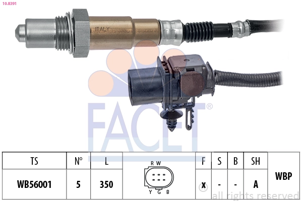 Лямбда-зонд made in italy - oe equivalent FACET 10.8391