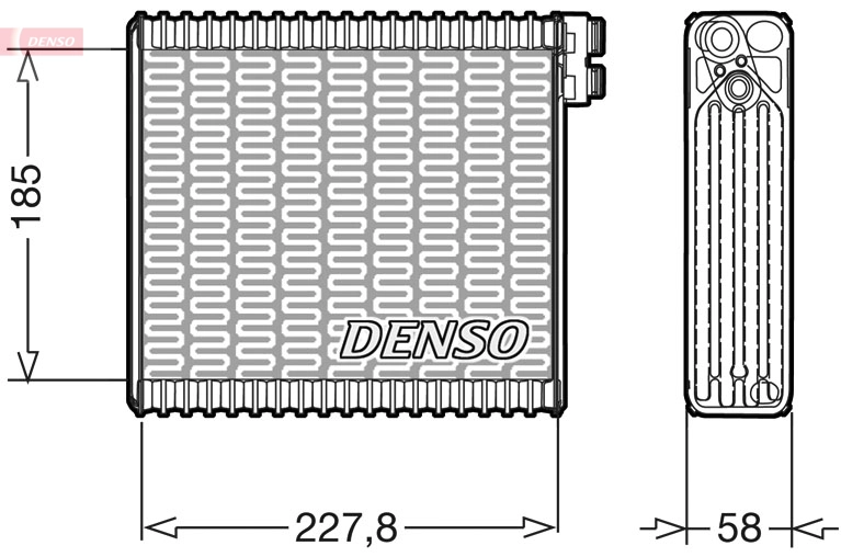 Испаритель кондиционер DENSO DEV09011