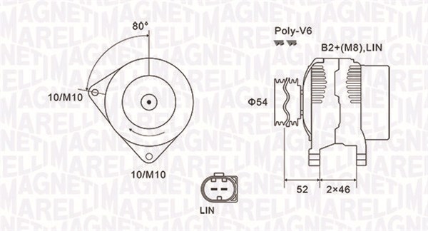 Генератор MAGNETI MARELLI 063731970010