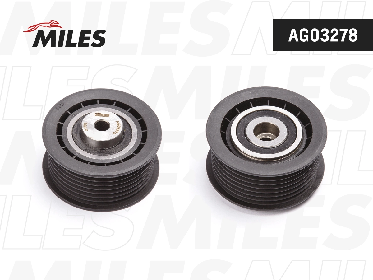 Натяжной ролик поликлиновой ремень MILES AG03278