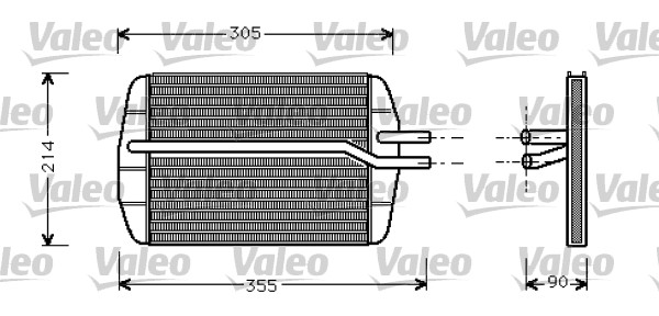 Теплообменник отопление салона VALEO 812272