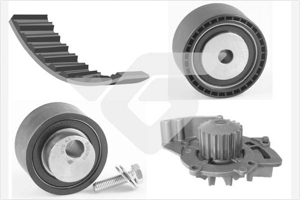 Водяной насос + комплект зубчатого ремня HUTCHINSON KH 147WP60