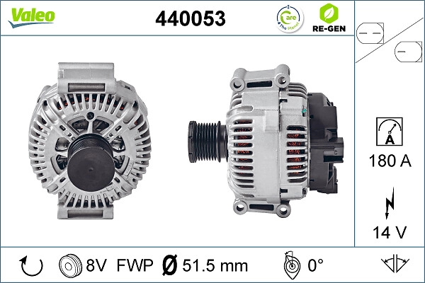 Генератор valeo re-gen remanufactured VALEO 440053