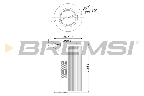 Воздушный фильтр BREMSI FA0116