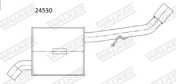Глушитель выхлопных газов конечный WALKER PRODUCTS 24530