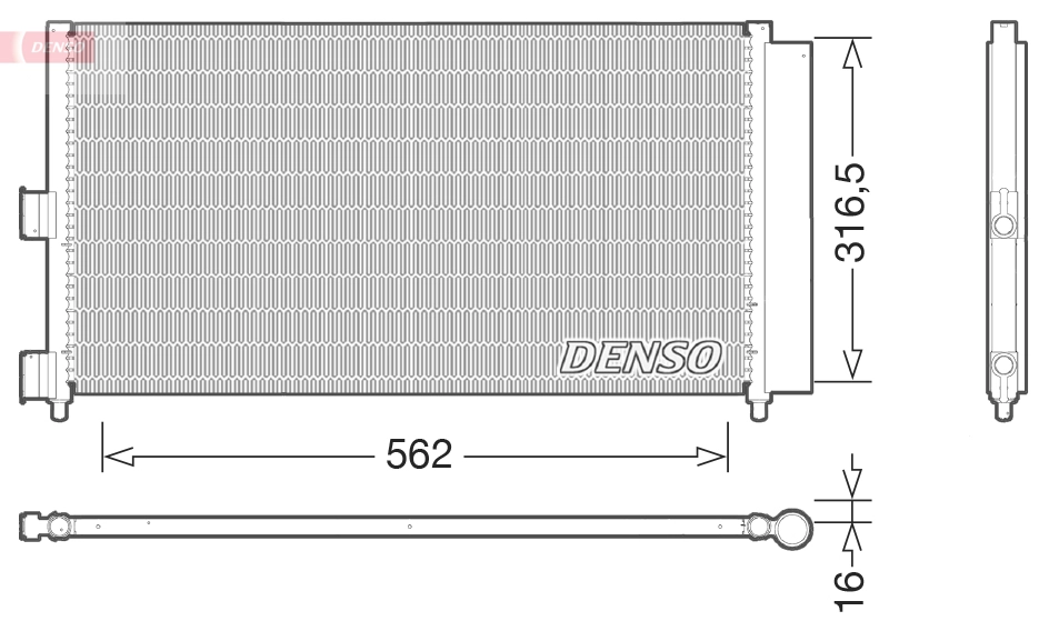 Конденсатор кондиционер DENSO DCN09072