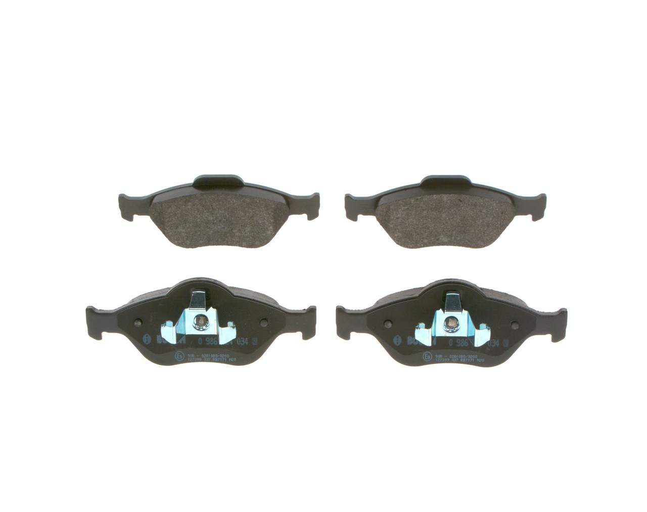 Комплект тормозных колодок дисковый тормоз BOSCH 0 986 424 034