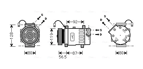 Компрессор кондиционер AVA QUALITY COOLING PEAK036