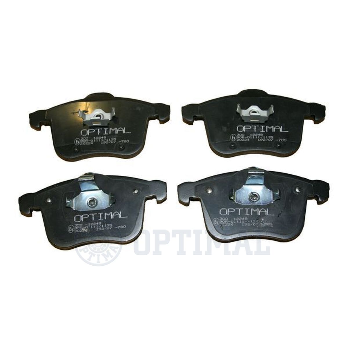 Комплект тормозных колодок дисковый тормоз OPTIMAL BP-12248