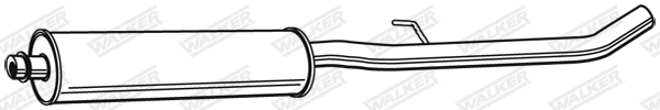 Средний глушитель выхлопных газов WALKER PRODUCTS 22288