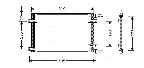 Конденсатор кондиционер AVA QUALITY COOLING FT5255