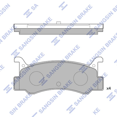 Комплект тормозных колодок дисковый тормоз HI-Q SP1215