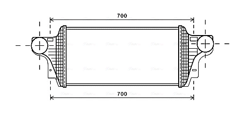 Интеркулер AVA QUALITY COOLING MSA4549
