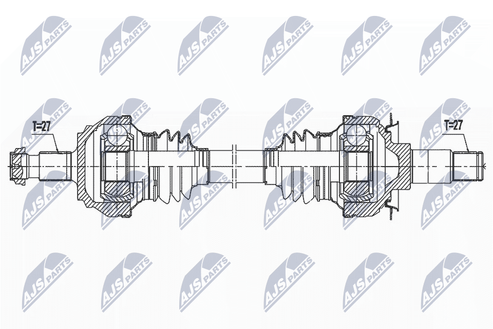 Приводной вал NTY NPW-ME-156