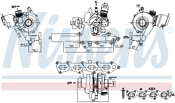 Компрессор наддув first fit NISSENS 93470