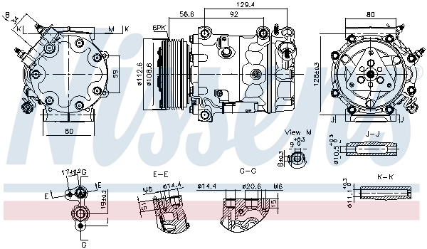 Компрессор кондиционер first fit NISSENS 890780
