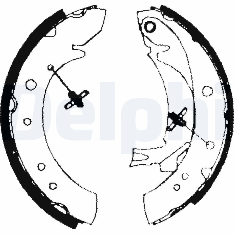 Комплект тормозных колодок DELPHI LS1713