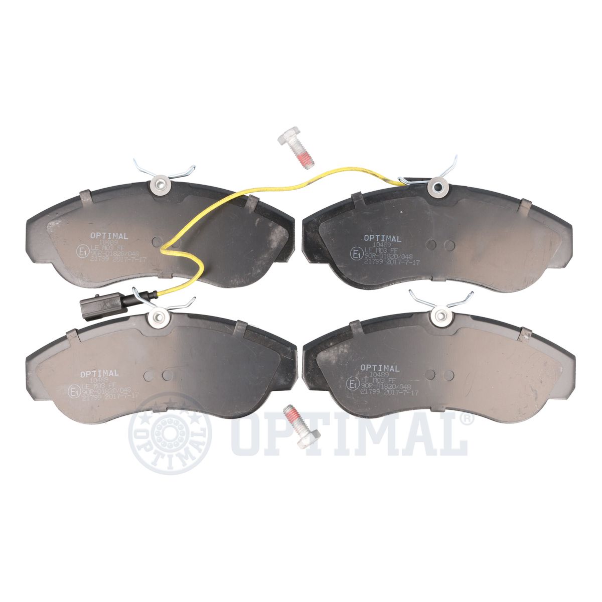 Комплект тормозных колодок дисковый тормоз OPTIMAL BP-10489
