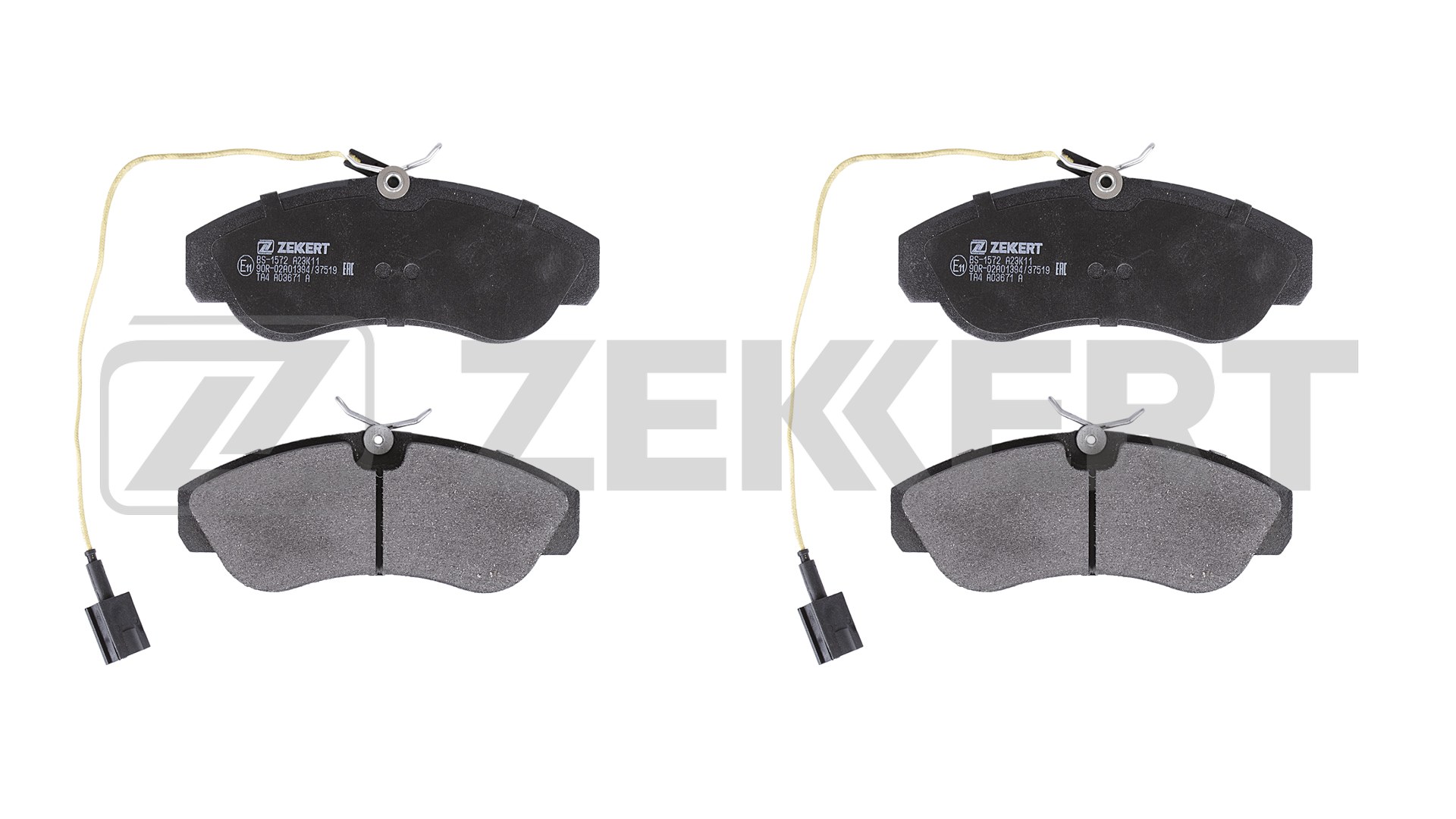 Комплект тормозных колодок дисковый тормоз ZEKKERT BS-1572