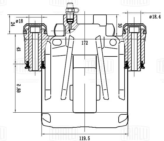 Тормозной суппорт TRIALLI CF 162162