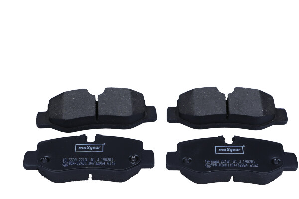 Комплект тормозных колодок дисковый тормоз MAXGEAR 19-3388
