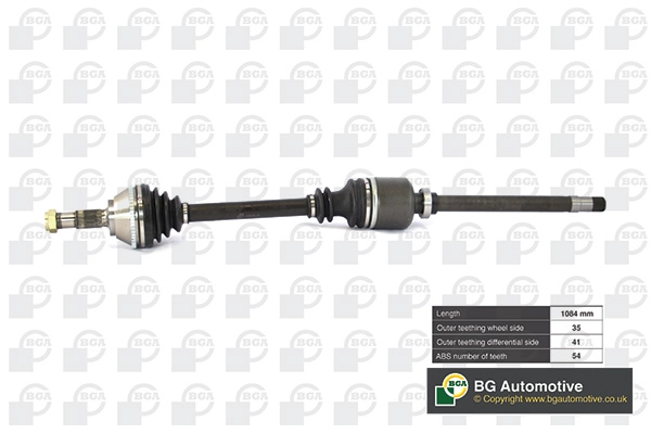 Приводной вал BGA DS6709RA