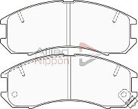Комплект тормозных колодок дисковый тормоз anl braking ALLIED NIPPON ADB3255