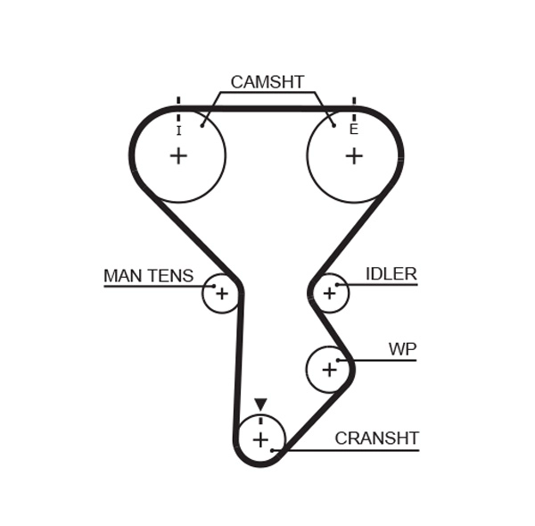 Зубчатый ремень rpm racing timing belt GATES T281RB