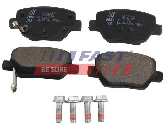 Комплект тормозных колодок дисковый тормоз FAST FT29553