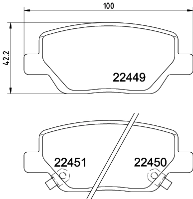 Комплект тормозных колодок дисковый тормоз HELLA/BEHR/PAGID 8DB 355 025-861