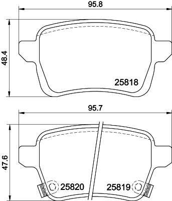 Комплект тормозных колодок дисковый тормоз HELLA/BEHR/PAGID 8DB 355 036-431