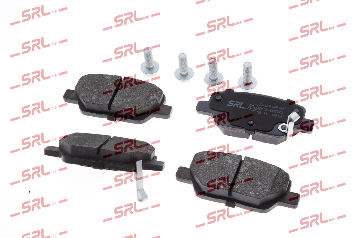 Комплект тормозных колодок дисковый тормоз SRLINE S70-1799