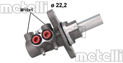 Главный тормозной цилиндр METELLI 05-1166