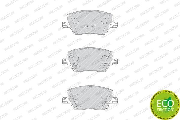 Комплект тормозных колодок дисковый тормоз premier eco friction FERODO FDB4799