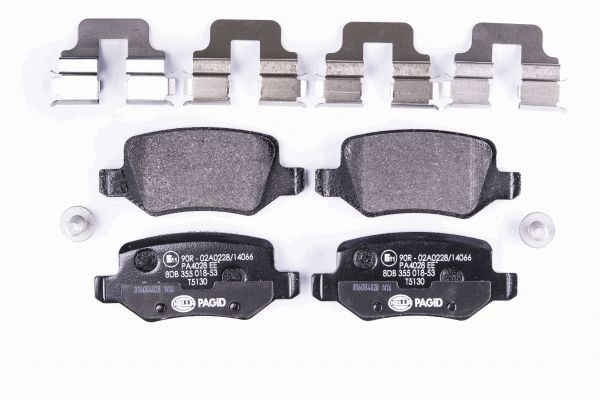 Комплект тормозных колодок дисковый тормоз HELLA/BEHR/PAGID 8DB 355 018-531
