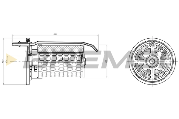 Топливный фильтр BREMSI FE0362