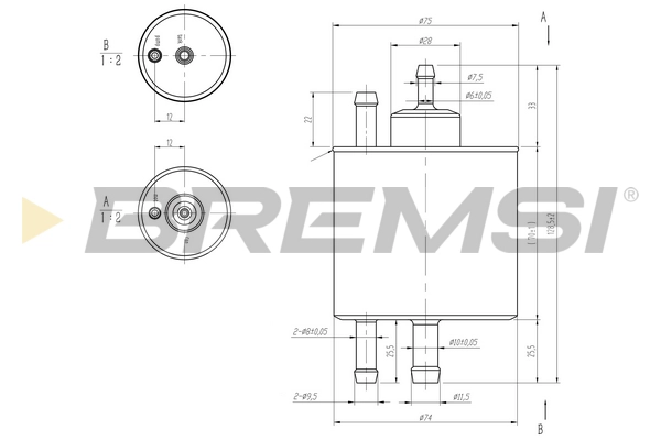 Топливный фильтр BREMSI FE0398