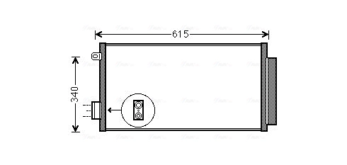 Конденсатор кондиционер AVA QUALITY COOLING FTA5412D