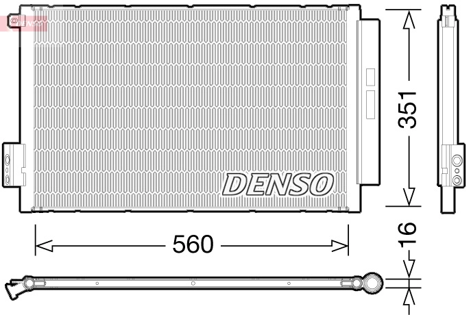 Конденсатор кондиционер DENSO DCN09043