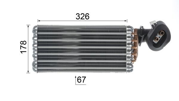 Испаритель кондиционер behr premium line MAHLE/KNECHT AE 32 000P