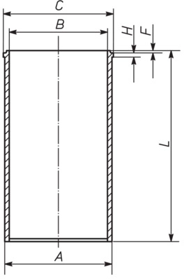 Гильза цилиндра MAHLE/KNECHT 031 WV 16 00