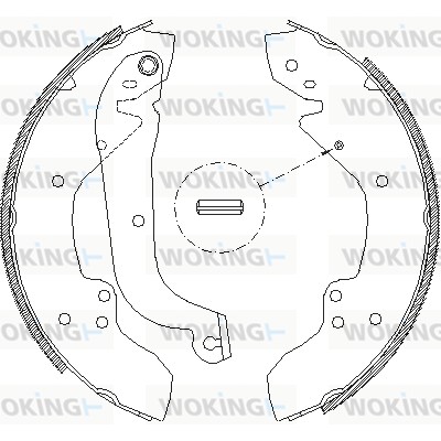 Тормозные колодки WOKING Z4056.01