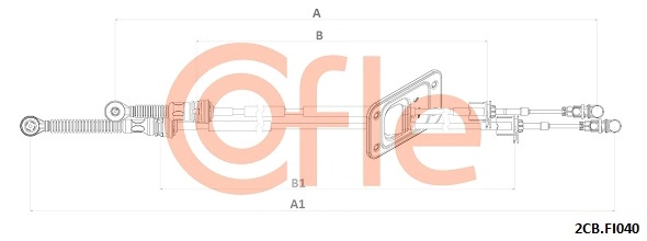 Трос механическая коробка передач COFLE 2CB.FI040