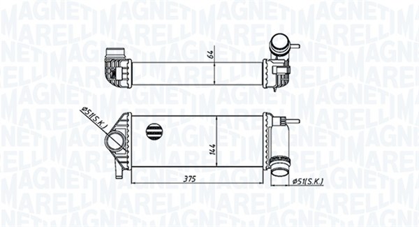 Интеркулер MAGNETI MARELLI 351319205510
