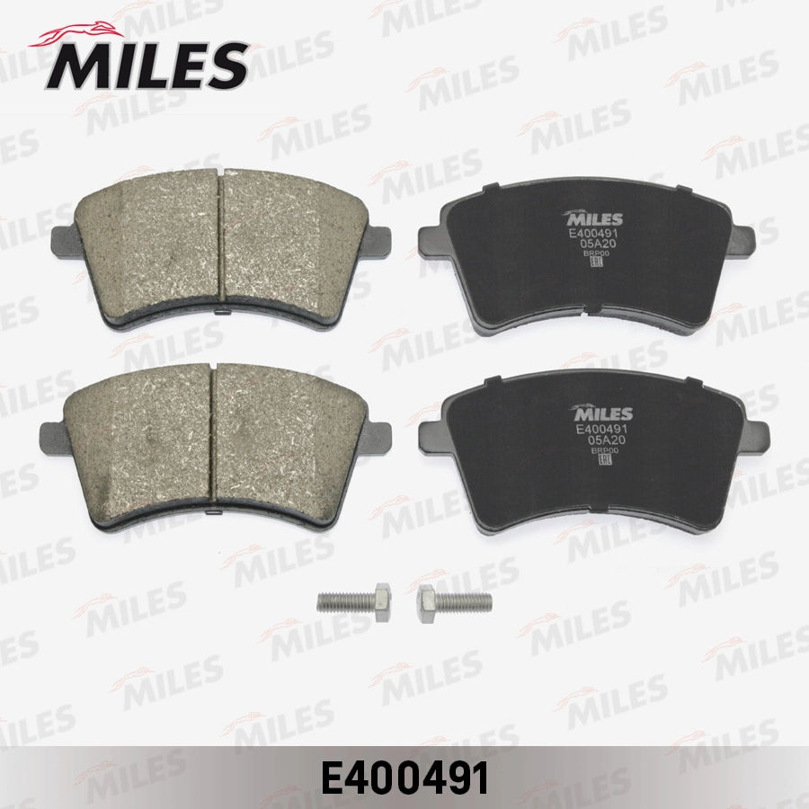 Комплект тормозных колодок дисковый тормоз MILES E400491