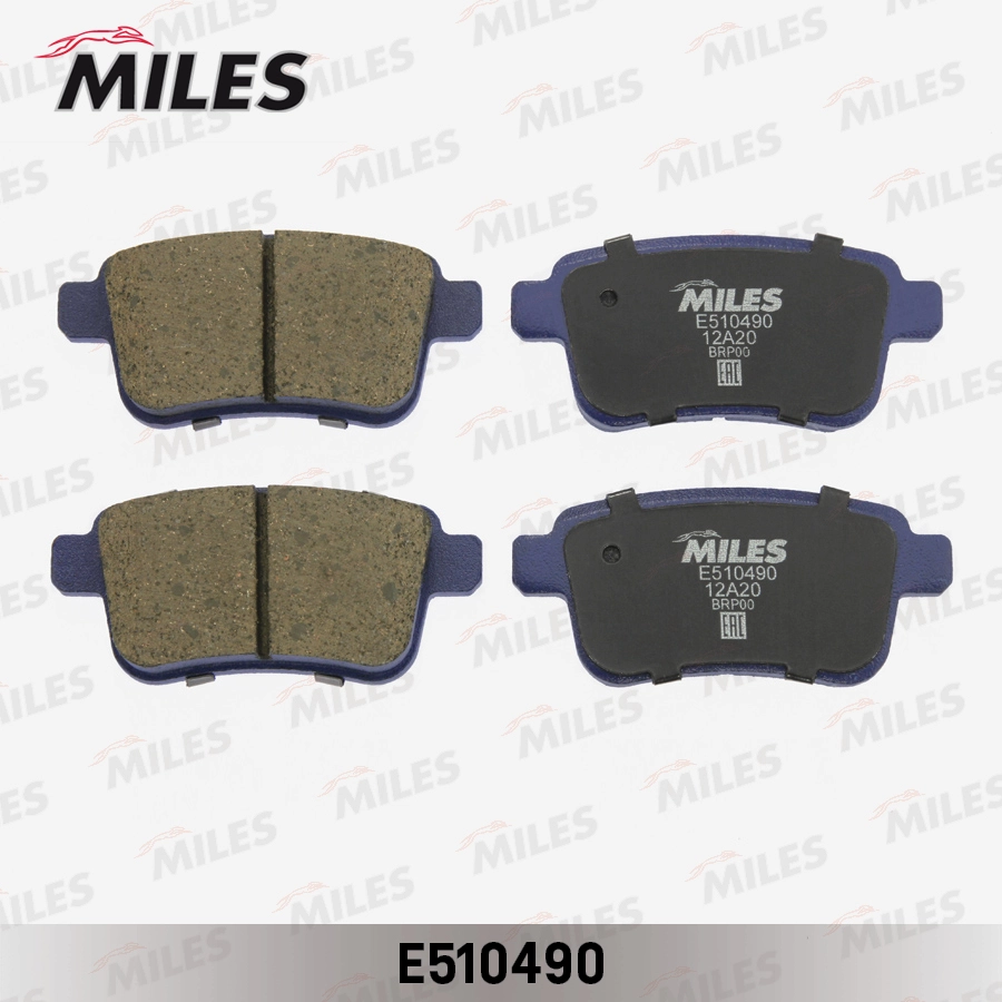 Комплект тормозных колодок дисковый тормоз MILES E510490