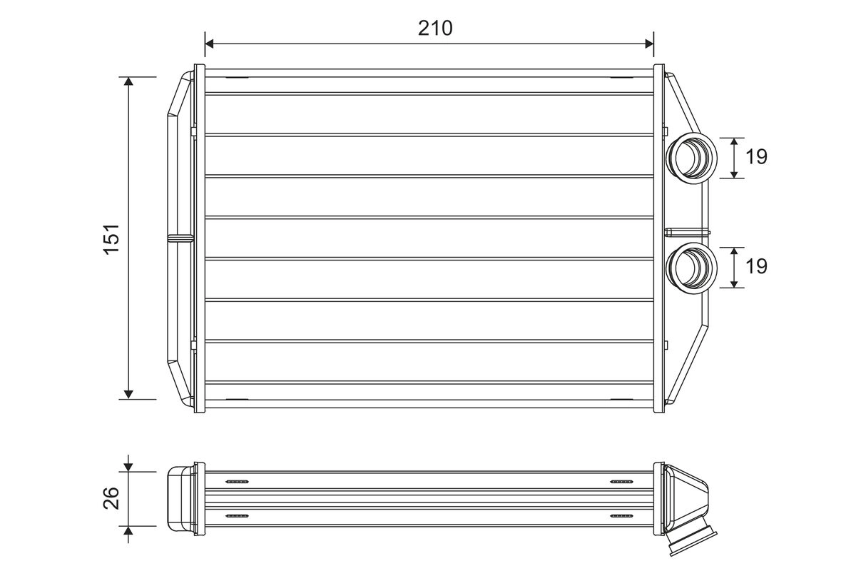 Теплообменник отопление салона VALEO 811624