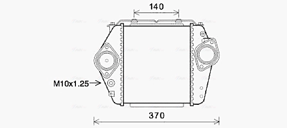 Интеркулер AVA QUALITY COOLING MZ4244