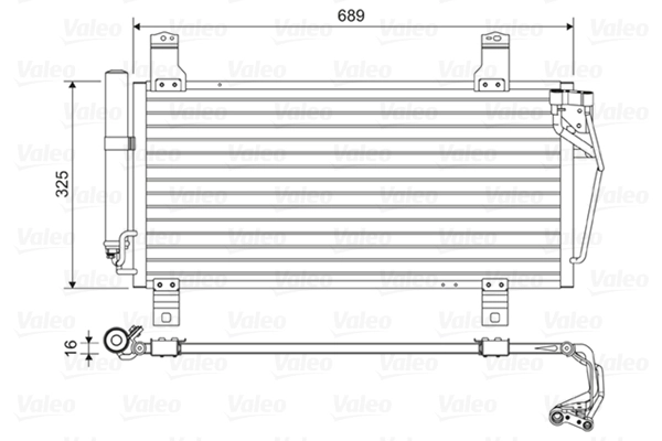 Конденсатор кондиционер VALEO 814456