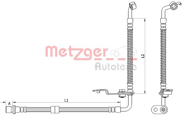 Тормозной шланг METZGER 4110878